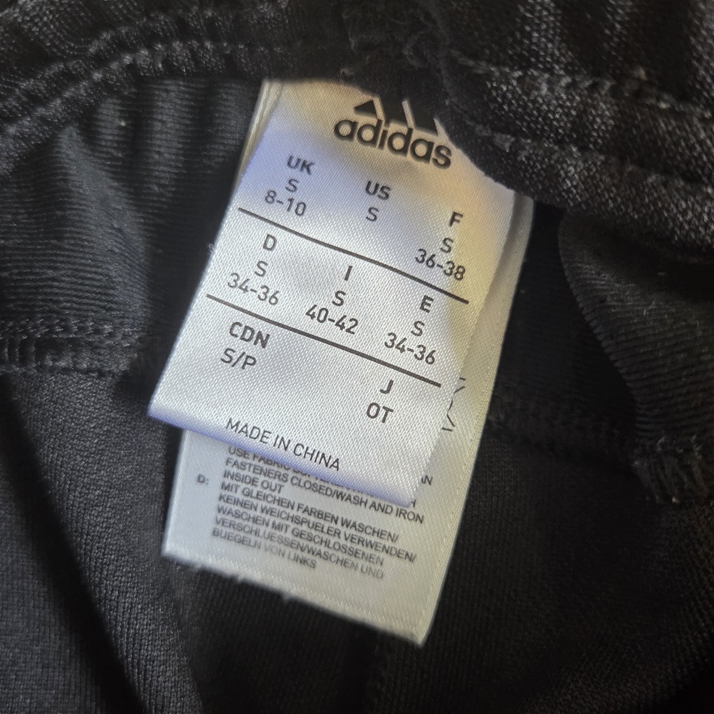 Adidas Black Joggers with Gold Stripes - Picture 6 of 7